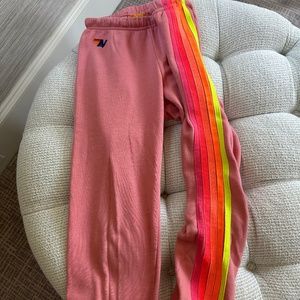 Pink Aviator Nation Sweatpants